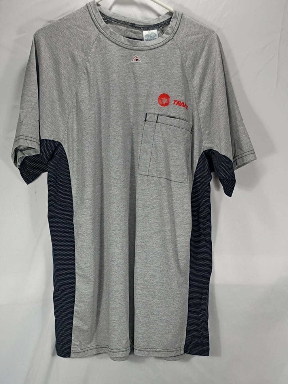 EUC Bulwark Trane Fire Resistant Grey Short-Sleeve Pocket Tee Size XL